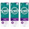 Image 1 : NEW 3 X 85ML TOMS OF MAINE PEPPERMINT TOOTHPASTE
