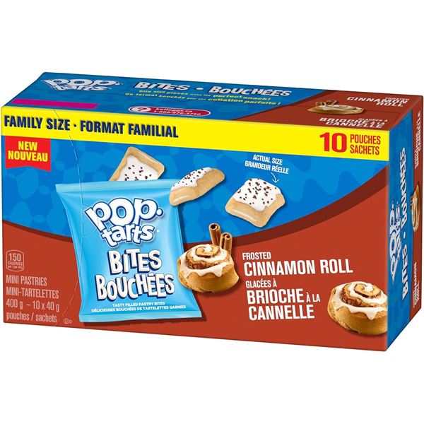 400G BOX OF POP-TARTS BITES CINNAMON ROLL FLAVOUR