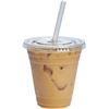 Image 1 : BRAND NEW 100 PACK OF CLEAR PLASTIC CUPS WITH LIDS