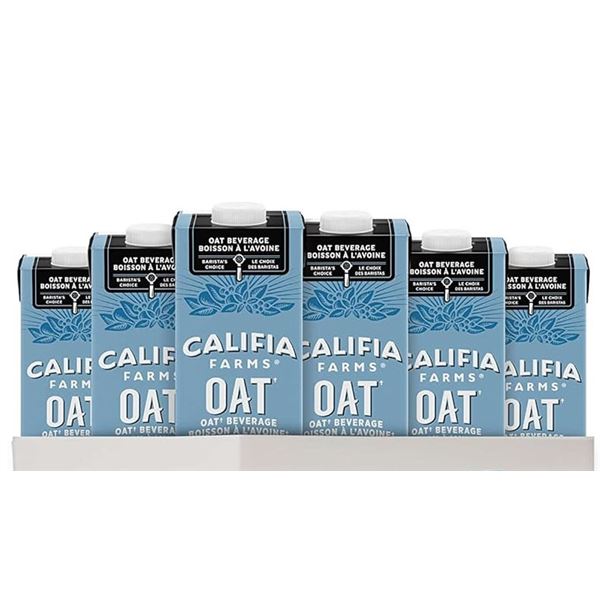 NEW CASE OF 6 X 946ML CARTONS OF CALIFIA FARMS OAT