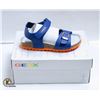 Image 1 : NEW KIDS GEOX RESPIRA BLUE/ORANGE SANDALS SIZE 8.5