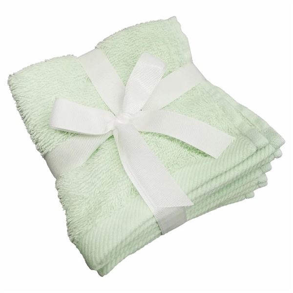 NEW 6 PACK WASHCLOTHS AQUA ROOM 12" X 12"