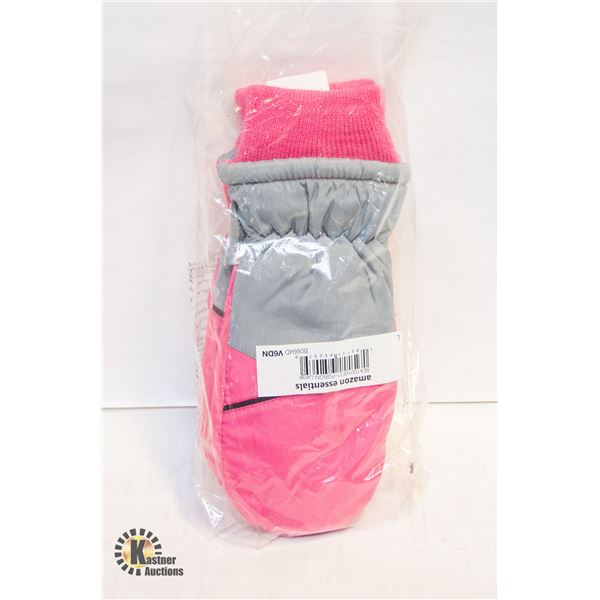 NEW AMAZON ESSENTIALS PINK WINTER GLOVES