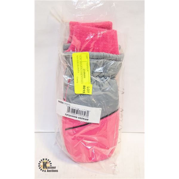NEW AMAZON ESSENTIALS PINK WINTER GLOVES