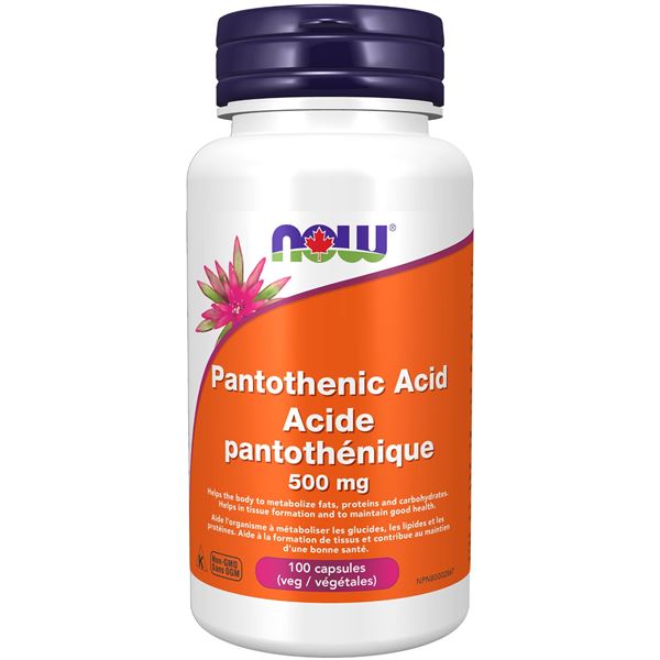 NEW 500MG NOW PANTOTHENIC ACID
