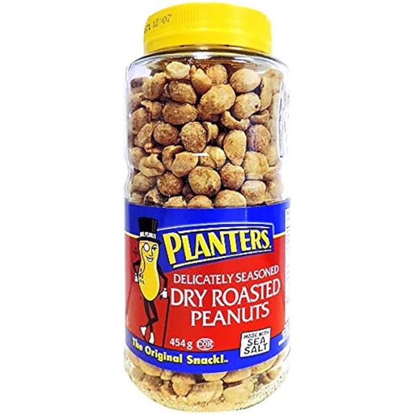 NEW 454G PLANTERS DRY ROASTED PEANUTS