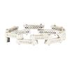 Image 1 : 7.75 ctw Diamond Staggered Bar Bracelet - 18KT White Gold