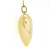 Image 4 : 14K Yellow Gold Polished Puffed Large Heart Pendant w/ 20 Cable Chain Necklace