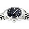 Image 9 : Rolex Mens Stainless Steel Black Index 36mm 14K Gold Fluted Bezel Datejust Wrist