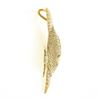 Image 5 : Solid 14K Yellow Gold Detailed Textured Tropical Angelfish Fish Charm Pendant