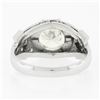 Image 7 : Vintage Platinum 2.15 ctw GIA Round Prong Set Diamond w/ Accents Engagement Ring