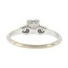 Image 7 : Vintage Orange Blossom 14k White Gold 0.43 ctw Diamond Solitaire w/ Accents Ring