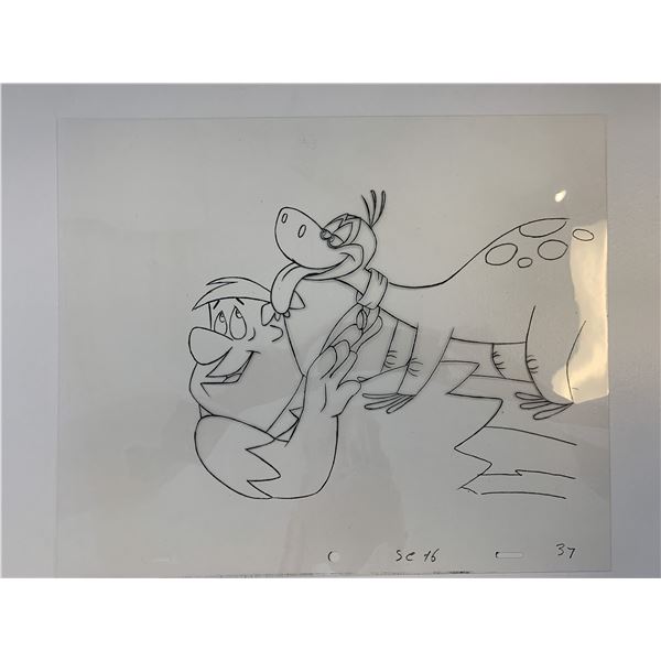 The Flintstones original hand drawn artwork for cartoon