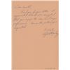 Image 1 : Lizbeth Mackay signed handwritten letter