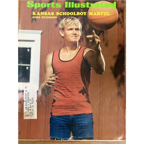 Sports Illustrated Magazine 1971 Mike Peterson Issue