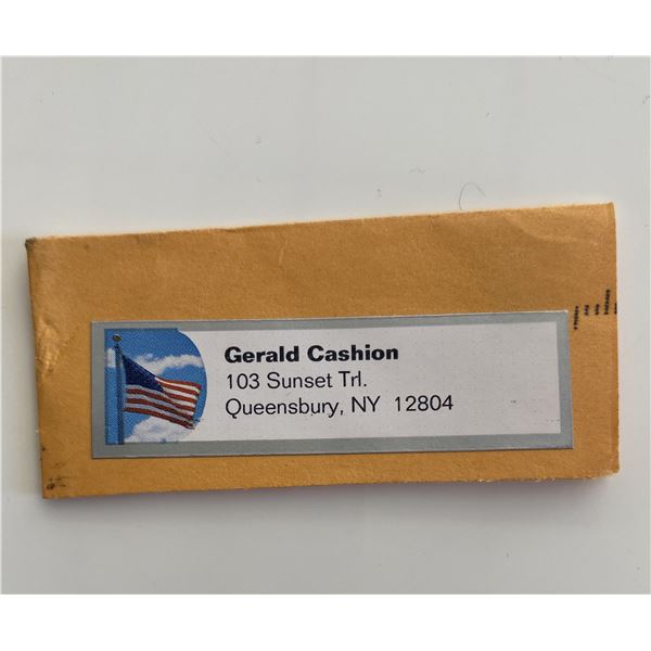 Gerald Cashion return address label