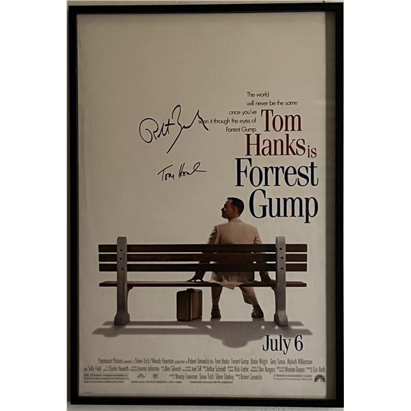 Forrest Gump cast signed movie poster