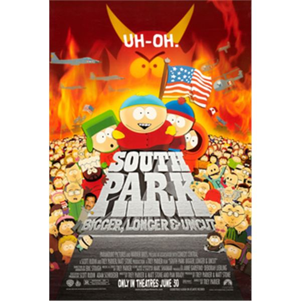 South Park 1999 Bigger Longer Uncut Original Movie Poster