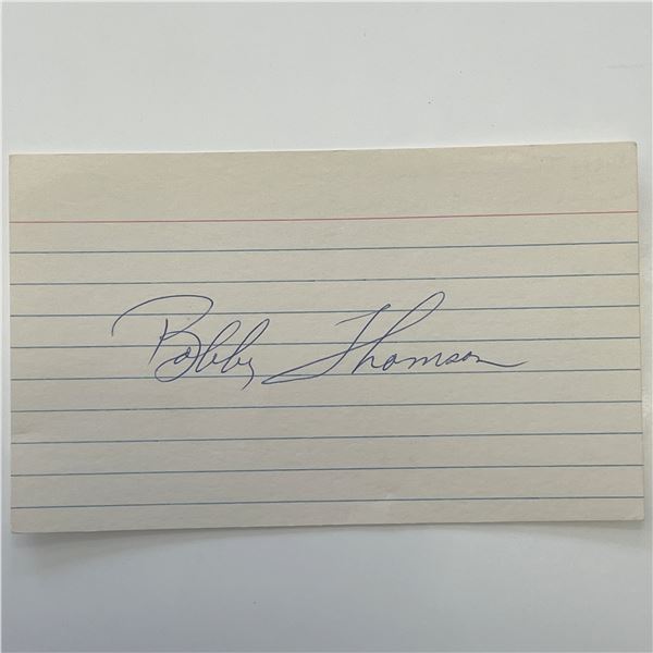 Bobby Thomson original signature