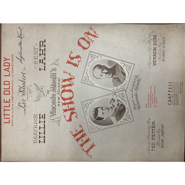 The Show Is On unsigned sheet music
