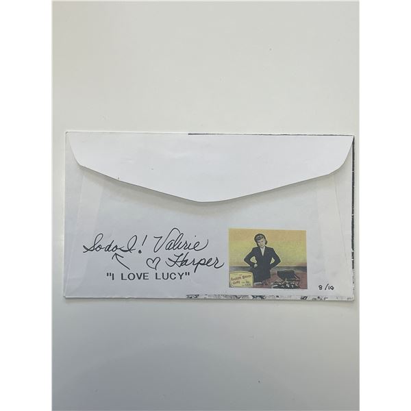 Mary Tyler Moores Valerie Harper signed I Love Lucy envelope