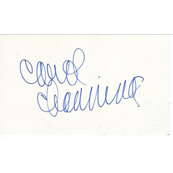 Carol Channing original signature