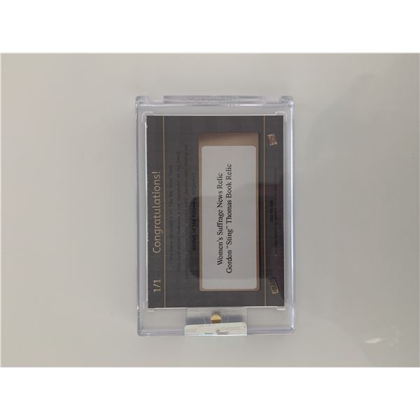 Gordon "Sting" Thomas book relic