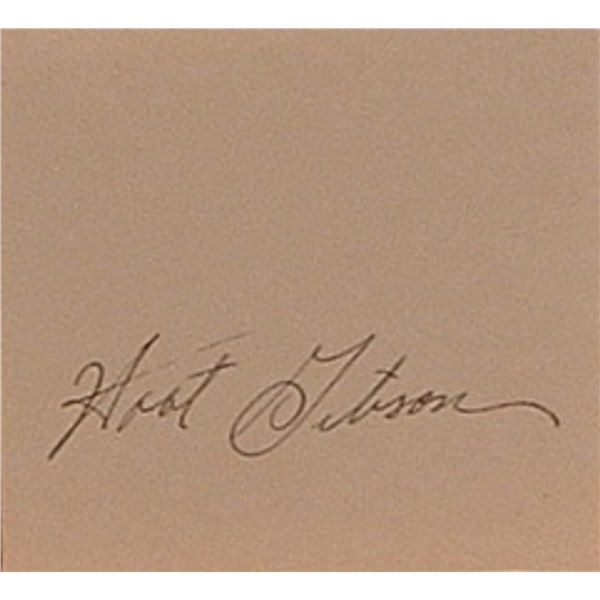 Rodeo star Hoot Gibson signature slip
