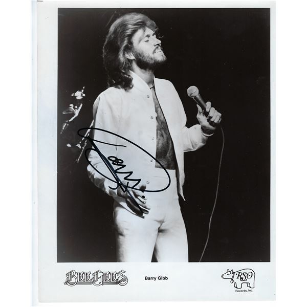 The Bee Gees Barry Gibb signed photo