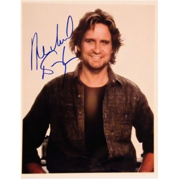 Michael Douglas signed portrait photo