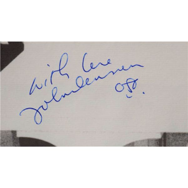 John Lennon signed Imagine insert poster