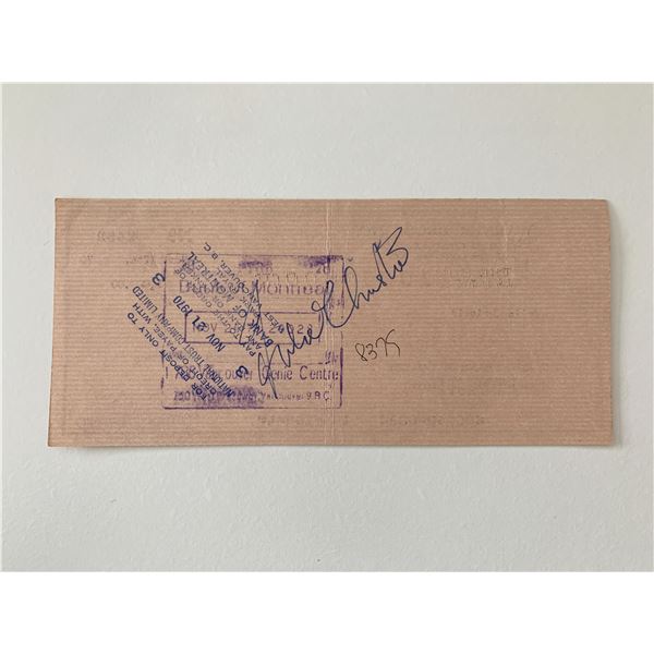Julie Christie signed check