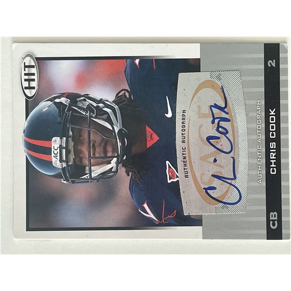 Chris Cook signed autograph card