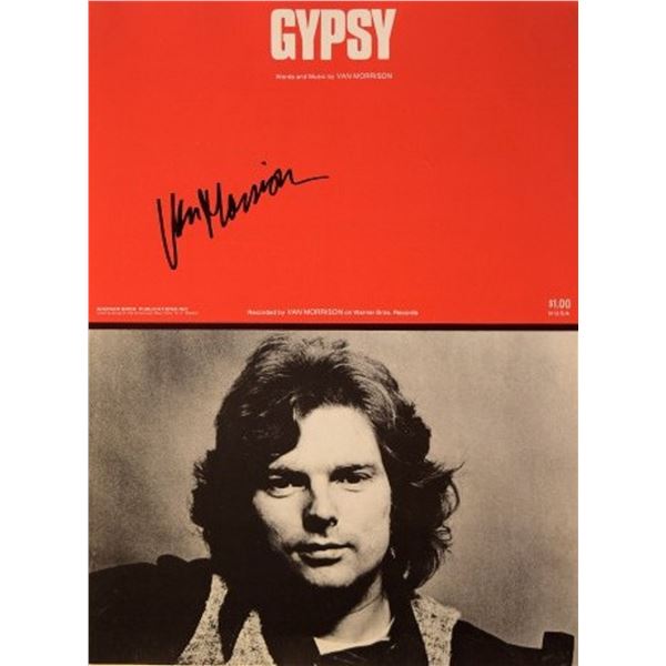 Van Morrison signed sheet music