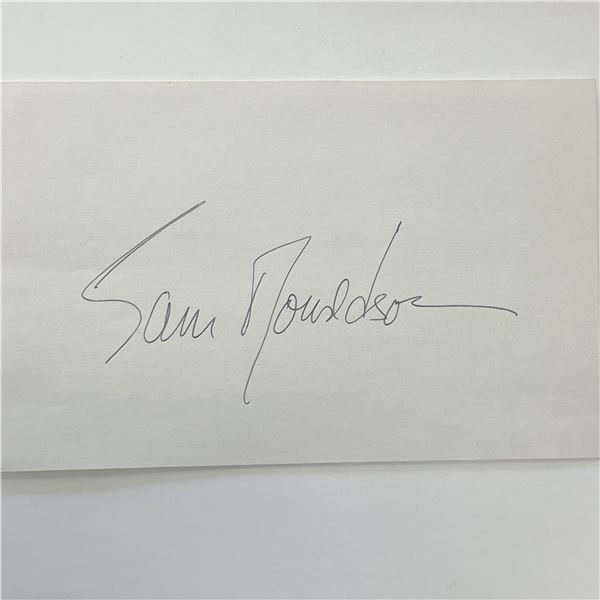 Sam Donaldson original signature