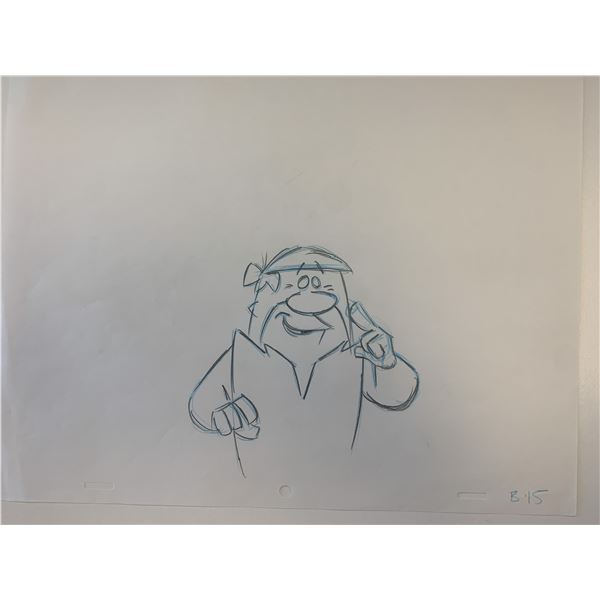 Flintstones original artwork for animation cel
