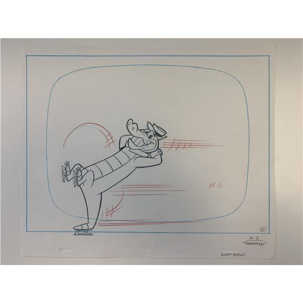Wally Gator original artwork for animation cel