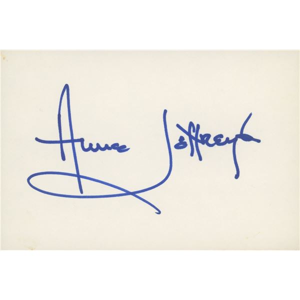 Anne Jeffreys signature cut