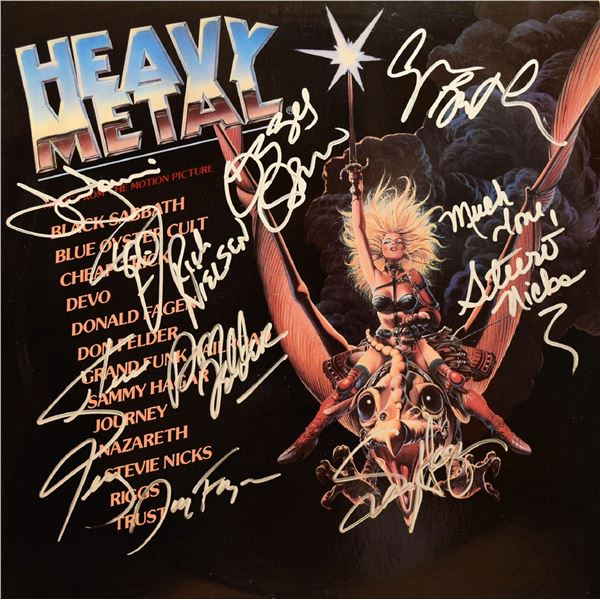 Band Signed Heavy Metal the movie album