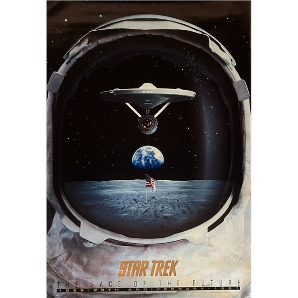 Star Trek The Face of the Future 25th Anniversary 1966-1991 original movie poster