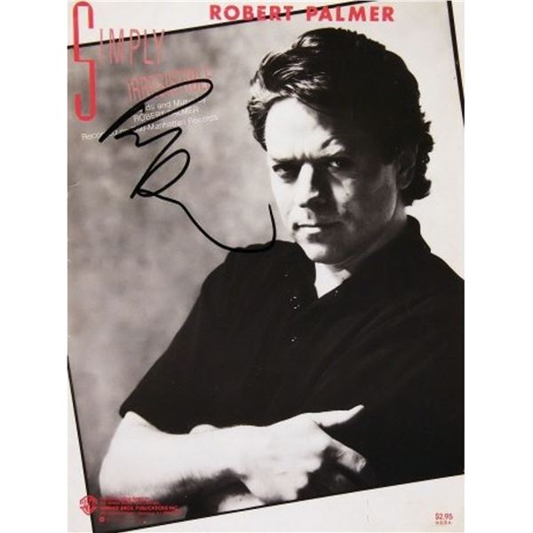 Robert Palmer signed sheet music