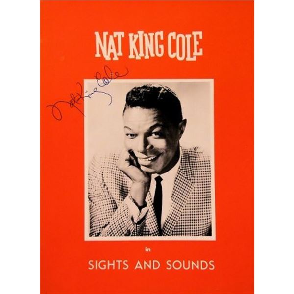 Nat King Cole signed sheet music