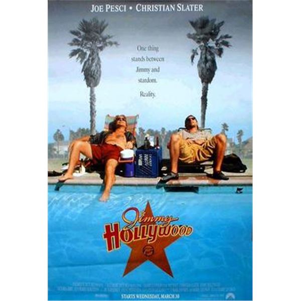 Jimmy Hollywood 1994 pool shot original double sided movie poster