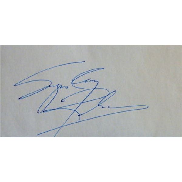 Sugar Ray Robinson signature slip