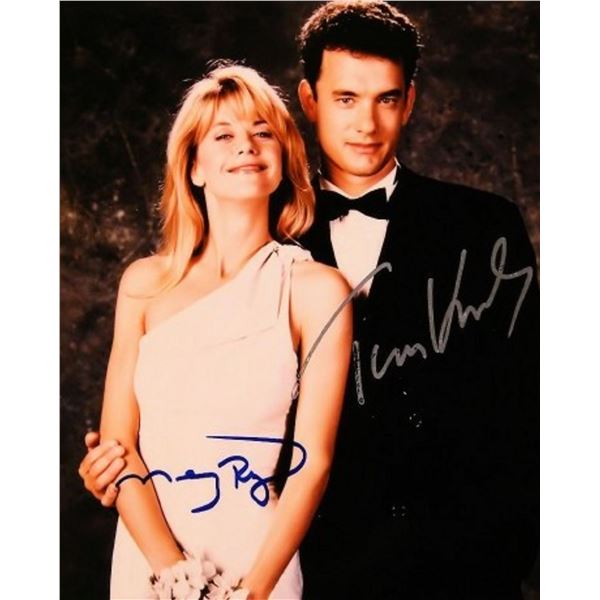 Tom Hanks and Meg Ryan signed portrait photo