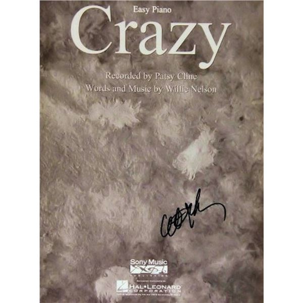 Willie Nelson signed music book