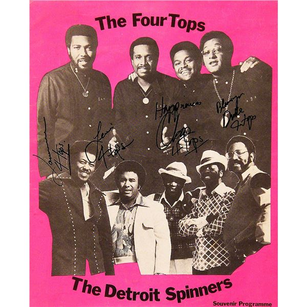The Four Tops Signed program