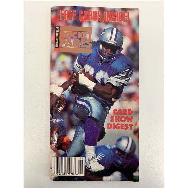 1993 Pocket Pages - Barry Sanders - Card Show Digest