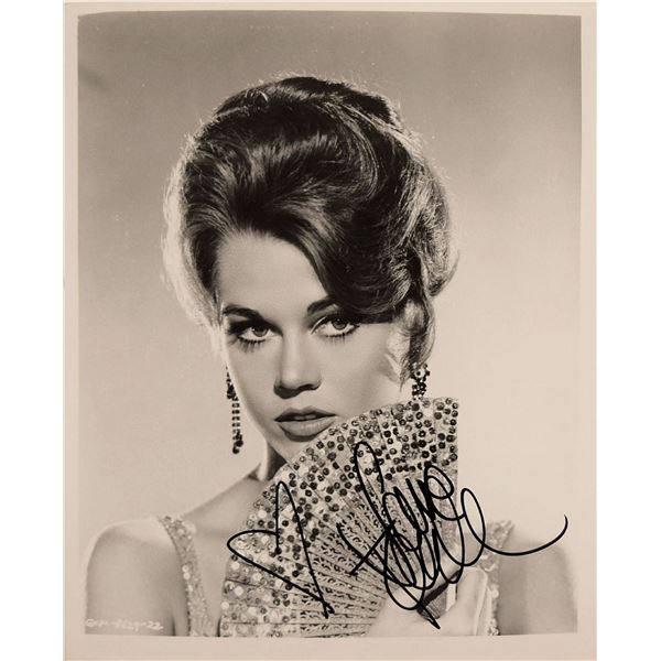 Jane Fonda signed movie still photo