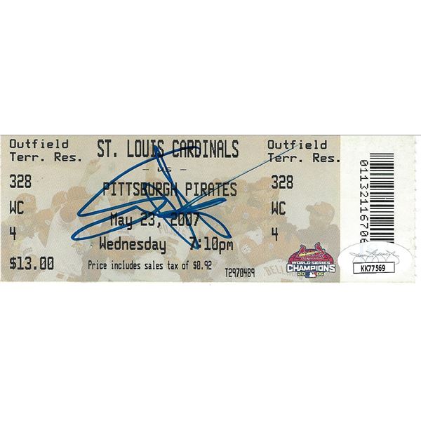 Sammy Hagar signed ticket JSA